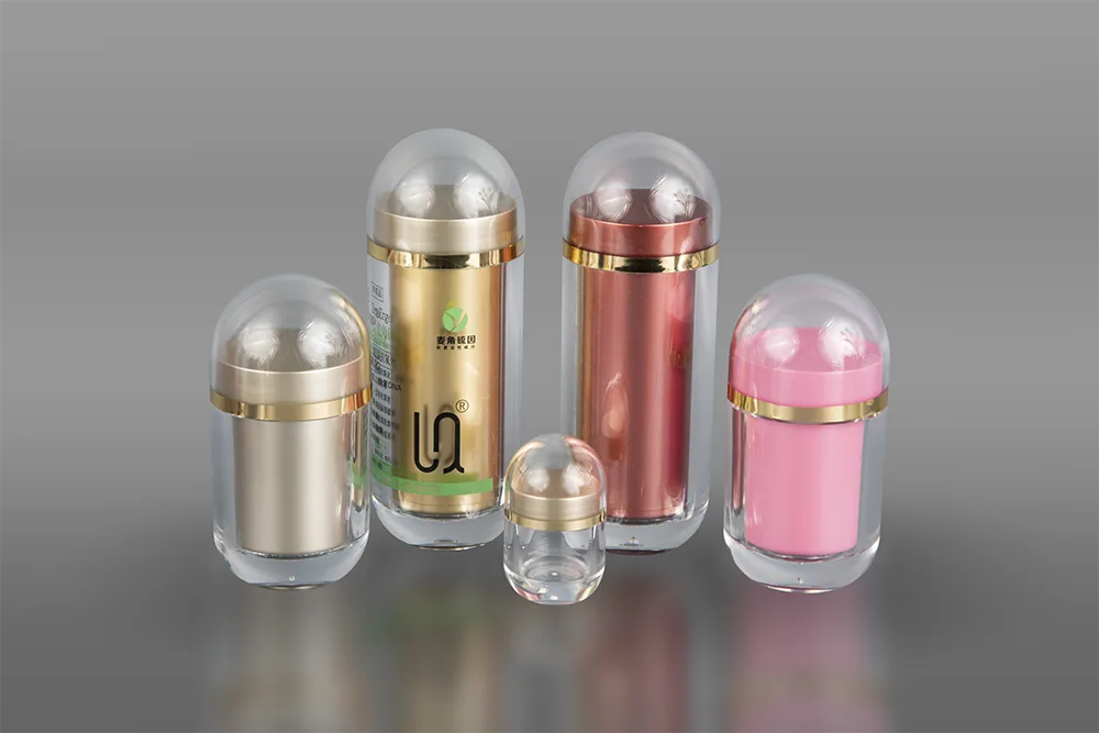 Transparent Acrylic Tablet Bottle with Lid