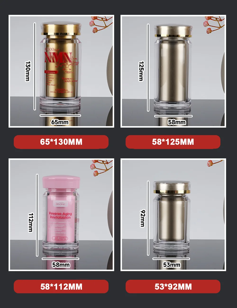 Recyclable Acrylic Bottles